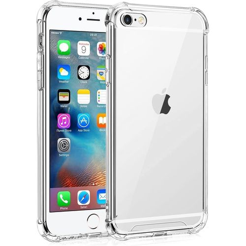 Coque Iphone 6 Plus Et 6s Plus ¿ Housse Transparente Tpu Silicone, Dos Rigide Hd, Coins Renforcés Anti-Chocs, Anti-Jaunissement Et Anti-Rayures