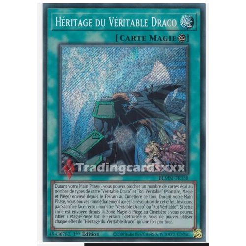 Yu Gi Oh Blmm Fr168 Héritage Du Véritable Draco Secrete Rare