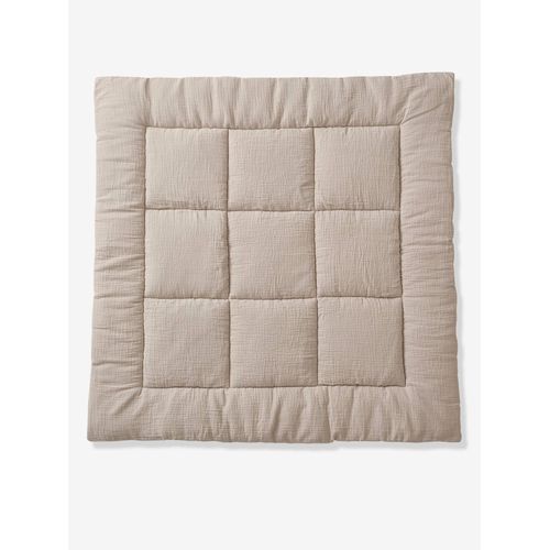 Tapis De Sol / Fond De Parc Uni Gaze Et Percale De Coton Taupe