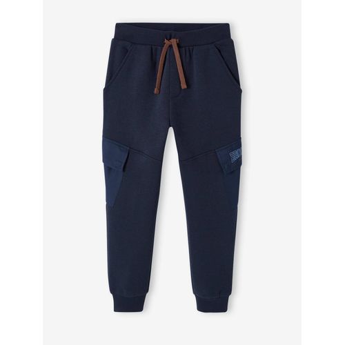 Pantalon Jogging Avec Poches À Rabat Sport Garçon Bleu Nuit