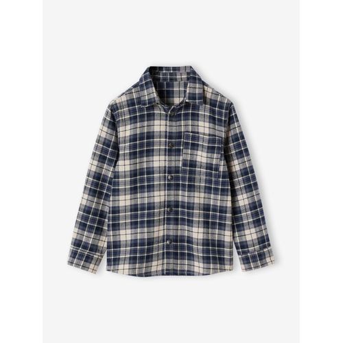 Chemise À Carreaux En Flanelle Garçon Carreaux Vert