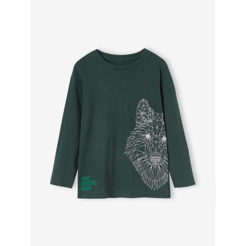 Tee-Shirt Motif Animal Garçon Vert Sapin
