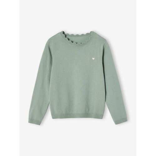 Pull Personnalisable Fille Vert De Gris