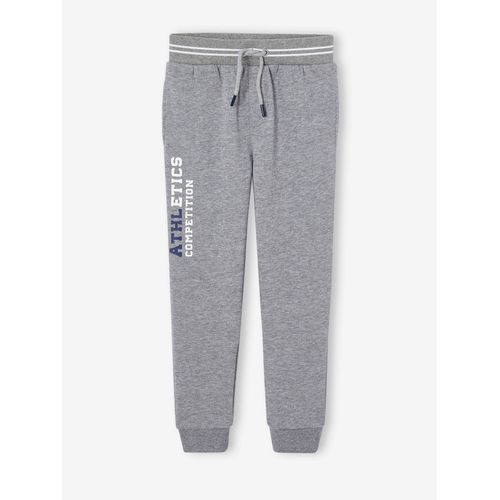 Pantalon Jogging Sport En Molleton Garçon Gris Chiné