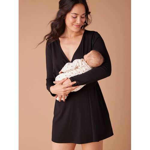 Kit Maternité 2 En 1 Envie De Fraise Robe -Tunique Et Pantalon Large Noir