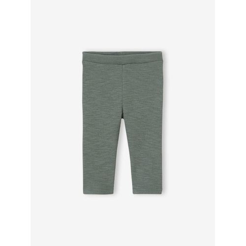 Legging Bébé En Maille Côtelée Vert