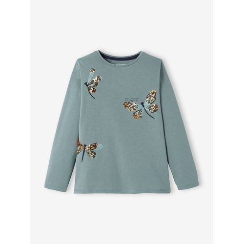 Tee-Shirt Fantaisie Fille Vert Sauge