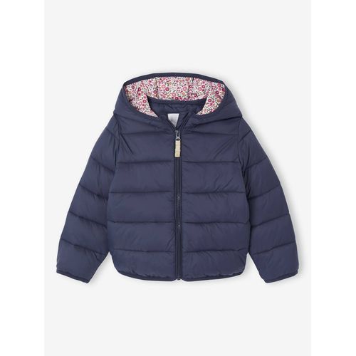 Doudoune Légère À Capuche Fille Marine