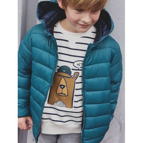 Sweat Chien Imprimé Garçon Rayé Blanc