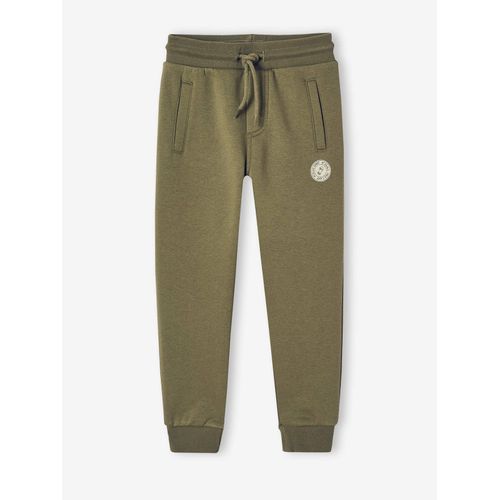 Pantalon Jogging Garçon En Molleton Kaki