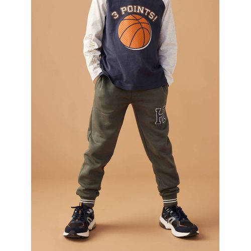 Pantalon Jogging Sport En Molleton Garçon. Lichen