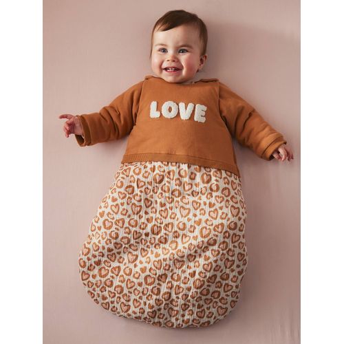 Gigoteuse Hiver Manches Longues Amovibles Bi-Matière Lovely Leo Noisette