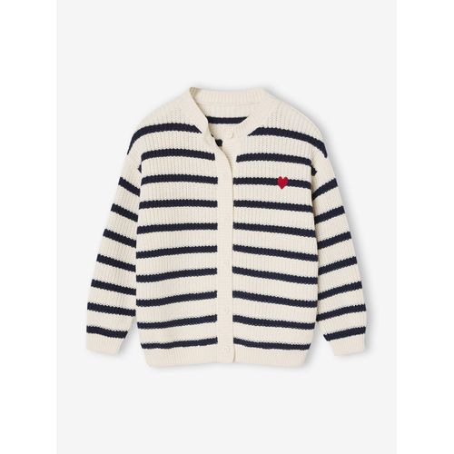 Gilet Fantaisie Fille Écru