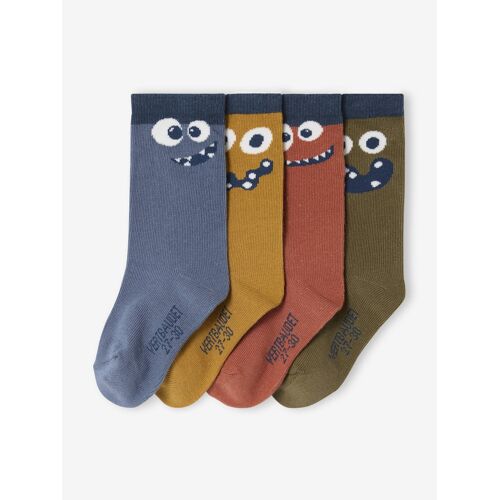 Lot De 4 Paires De Chaussettes Monstres Garçon Assorties