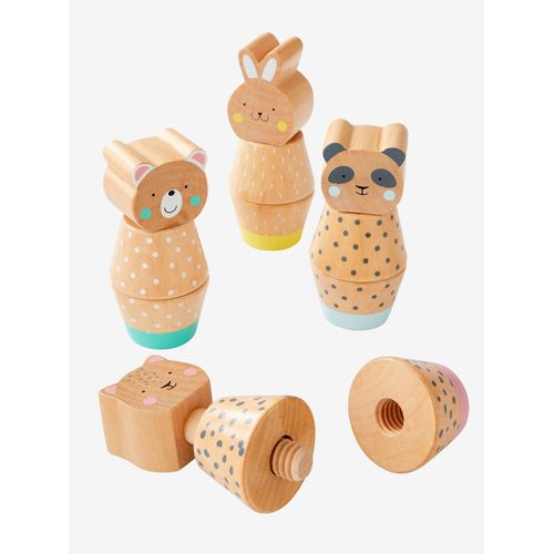 Jeu des animaux à visser en bois FSC® multicolore