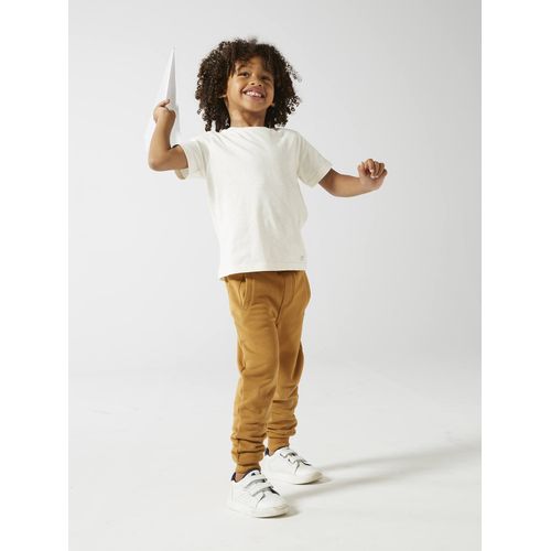 Pantalon Jogging Garçon En Molleton Ocre