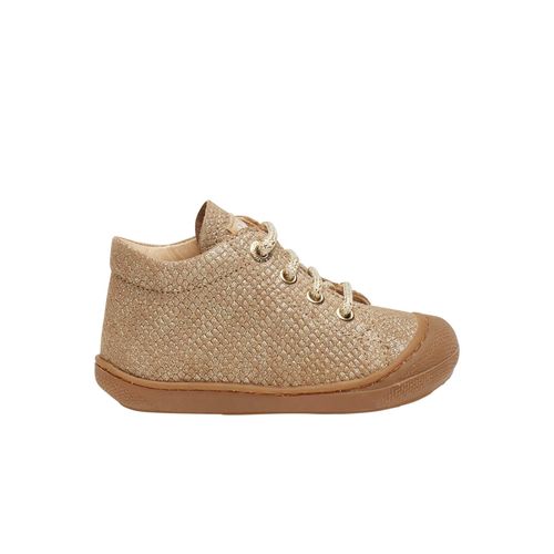Chaussures Premiers Pas En Suède Pailleté Cocoon Platine