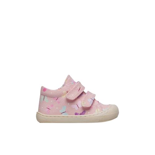 Chaussures Premiers Pas En Tissu Avec Imprimé Papillons Cocoon Vl Rose