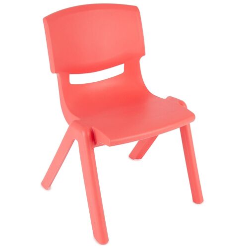 Chaise Enfant Empilable, Intérieur/extérieur Rouge
