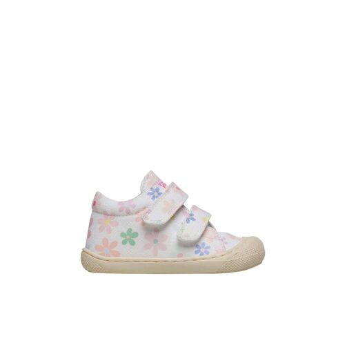 Chaussures Premiers Pas En Tissu Avec Imprimé Fleurs Cocoon Vl Blanc