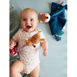 Doudou + bâton de pluie Forêt Enchantée multicolore