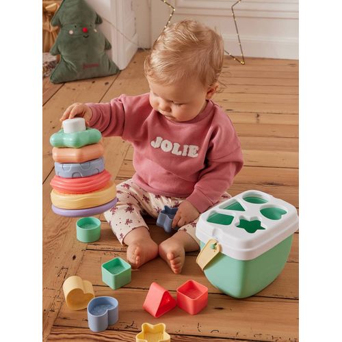 Coffret boite à formes et tour à empiler multicolore