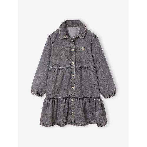 Robe En Denim Léger Fille Denim Gris