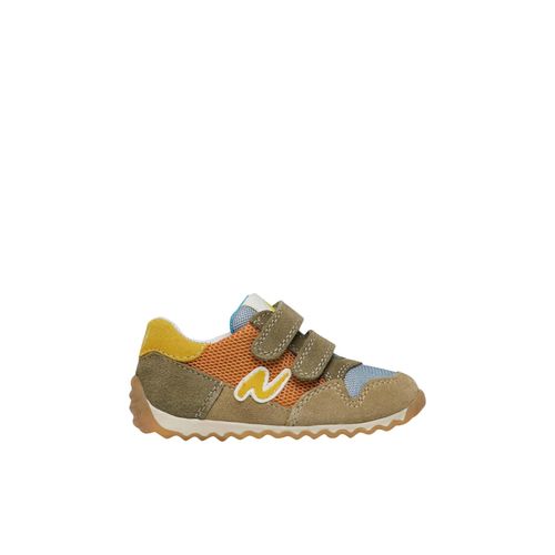 Baskets En Cuir Et Tissu Sammy 2 Vl. Vert