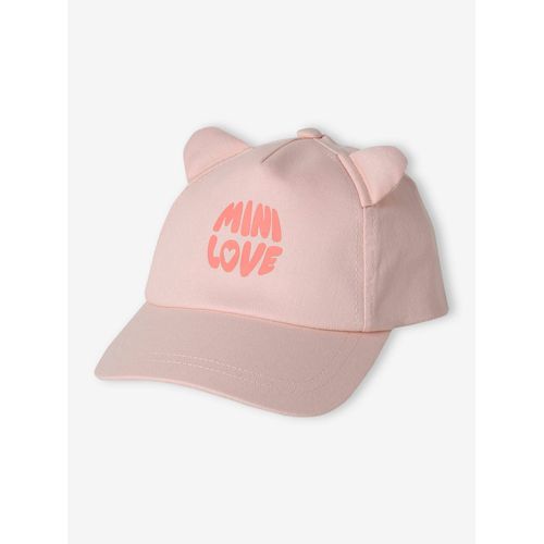 Casquette Bébé Fille Oreilles Décoratives Rose Pâle