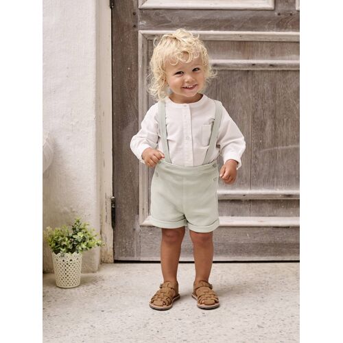 Ensemble Cérémonie Chemise + Short Bébé Vert Sauge