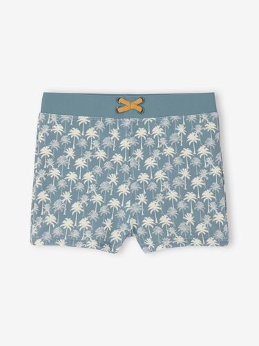 Shorty De Bain Garçon Lichen Imprimé