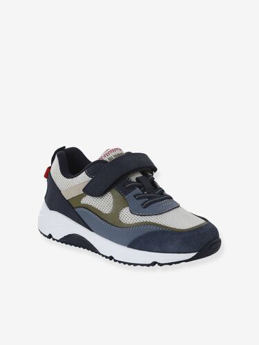 Baskets Enfant Garçon Collection Maternelle Lacetslastiqués Et Scratchs Lot Bleu