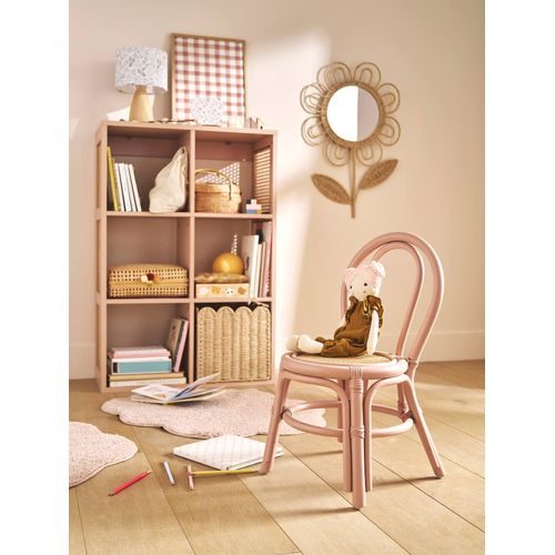 Chaise Maternelle En Rotin Poésie Rose