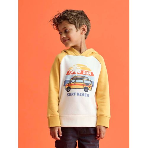 Sweat Motif Surf Garçon Jaune