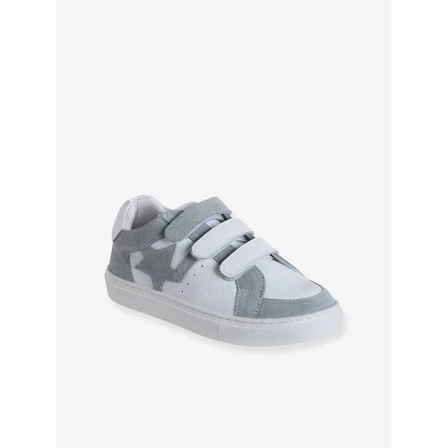 Baskets Scratchées Cuir Enfant Blanc