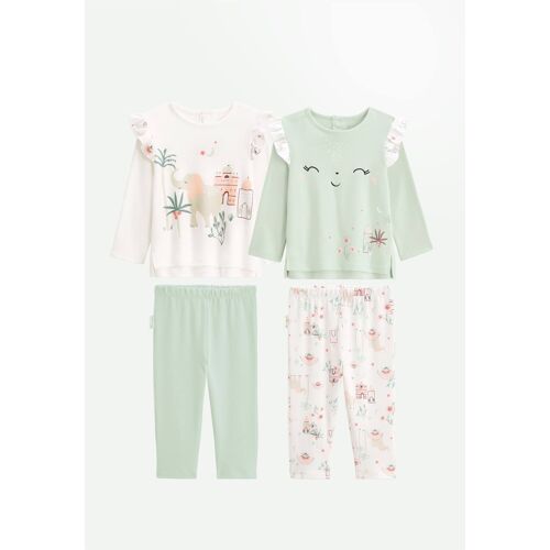 Lot De 2 Pyjamas Enfant Arya Vert