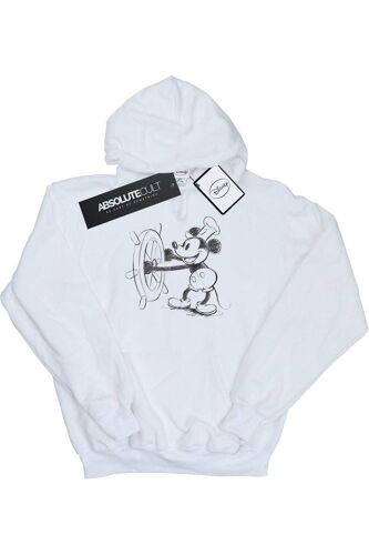 Sweat À Capuche Coton Disney Blanc