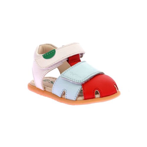 Chaussures Sandales Bébé Kick Sumkratch Blanc Rouge Bleu
