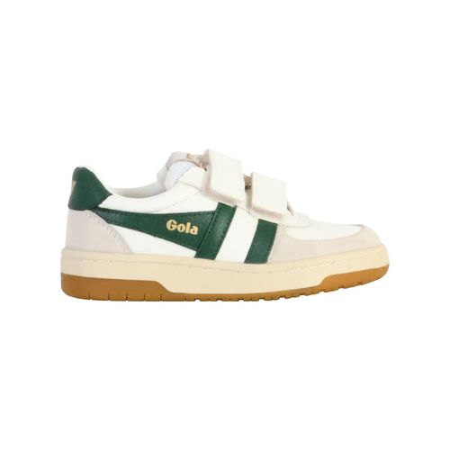 Baskets Basses Scratch Blanc Vert Sombre