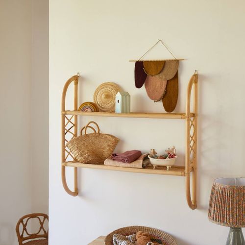 Etagère Enfant En Tiges De Rotin Marius Naturel