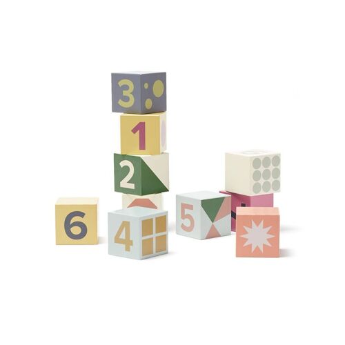 Cubes Bois 10 Pcs Edvin Multicolore