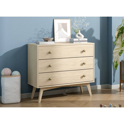 Commode 3 Tiroirs Vida Bois
