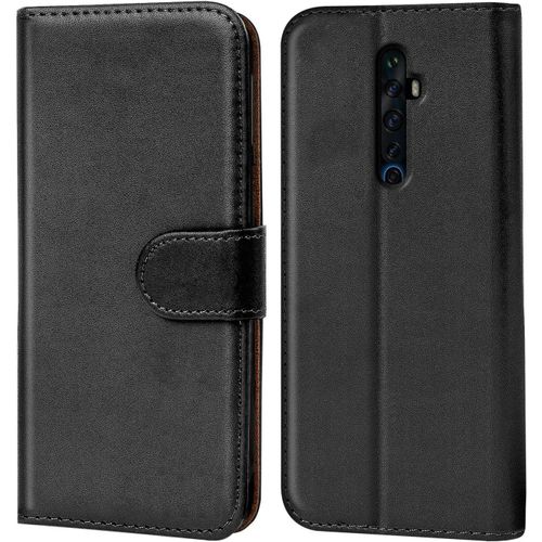Coque Pour Oppo Reno2, Housse Portefeuille Pour Oppo Reno 2 Etui En Cuir Synth¿¿Tique Fonction Stand Case, Noir