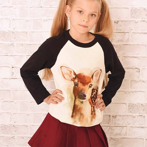 Sweat Imprimé Bambi The Fawn Beige Marron