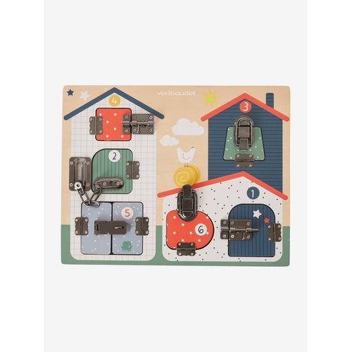 Planche à verrous en bois FSC® multicolore