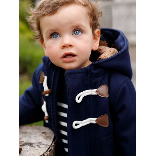 Manteau Duffle-Coat Bébé Avec Capuche Encre