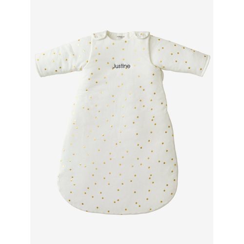 Gigoteuse Hiver Manches Amovibles Green Forest Écru / Pois Doré