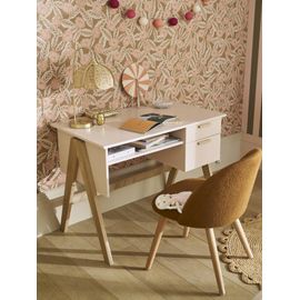 Bureau Enfant Rétro Vintage Rose Poudré