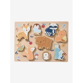 Puzzle à encastrer Les amis de la Forêt en bois FSC® vert