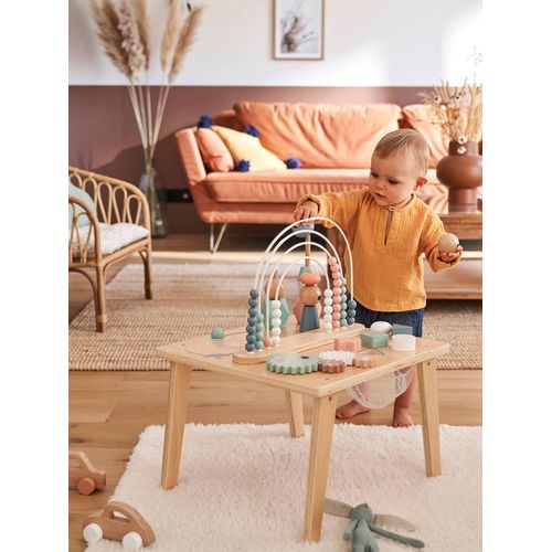 Table d'activités Arc-en-ciel en bois FSC® multicolore